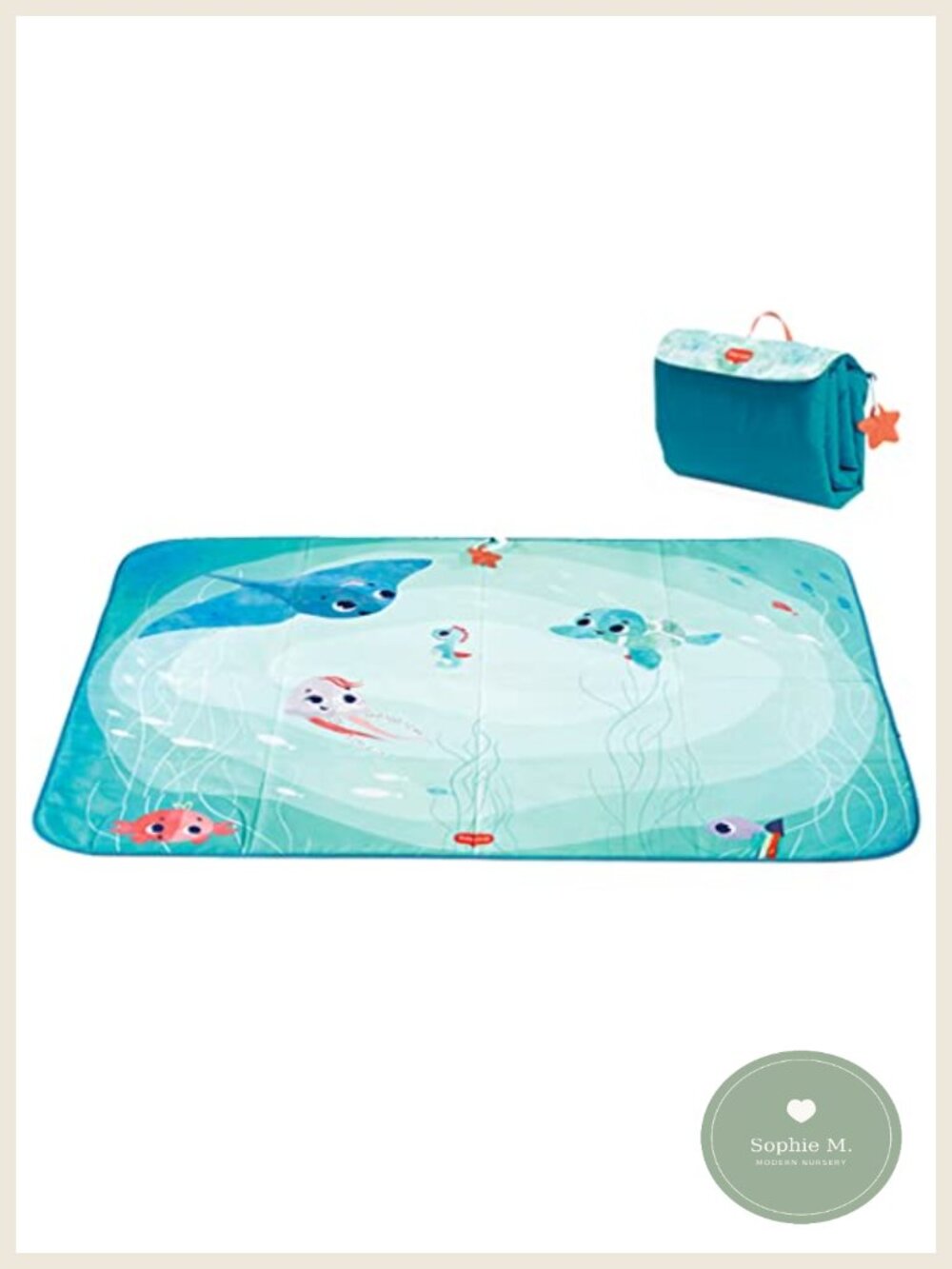 Tiny Love Outdoor Picnic Mat XL Water Repellent Foldable Baby Playmat